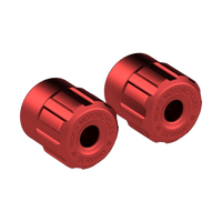 Ricks' Clubstyle Crash Bar End Caps Red - Henne Company