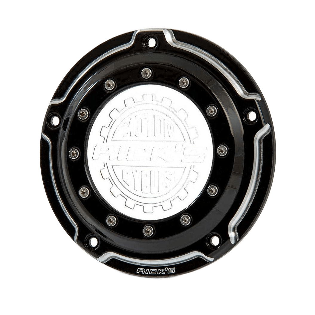 Rick's Derby Cover "Bullauge" Bi - Color With Logo - Softail 19 - up - Henne Company