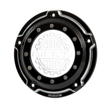 Rick's Derby Cover "Bullauge" Bi - Color With Logo - Softail 19 - up - Henne Company