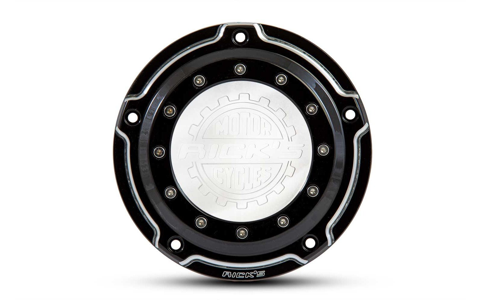 Rick's Derby Cover "Bullauge" Bi - Color With Logo - Softail 19 - up - Henne Company