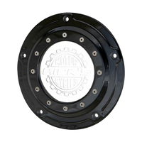 Rick's Derby Cover "Bullauge" Gloss Black With Logo - Softail 19 - up - Henne Company