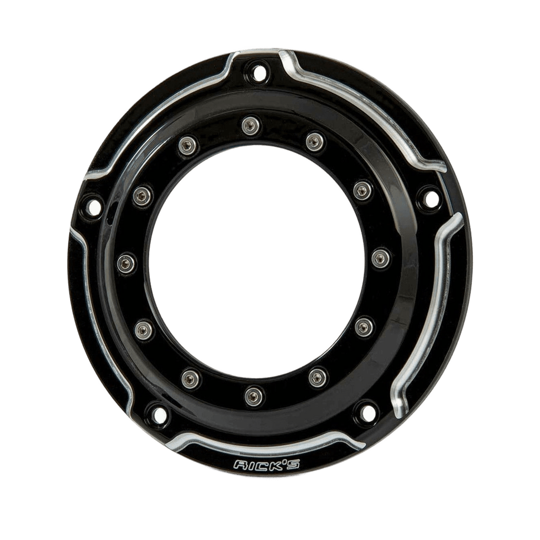 Rick's Derby Cover "Bullauge" Matte Black - Softail 19 - up - Henne Company