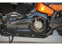 Rick's Derby Cover "Bullauge" Matte Black With Logo - Softail 19 - up - Henne Company