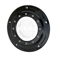 Rick's Derby Cover "Bullauge" Matte Black With Logo - Softail 19 - up - Henne Company