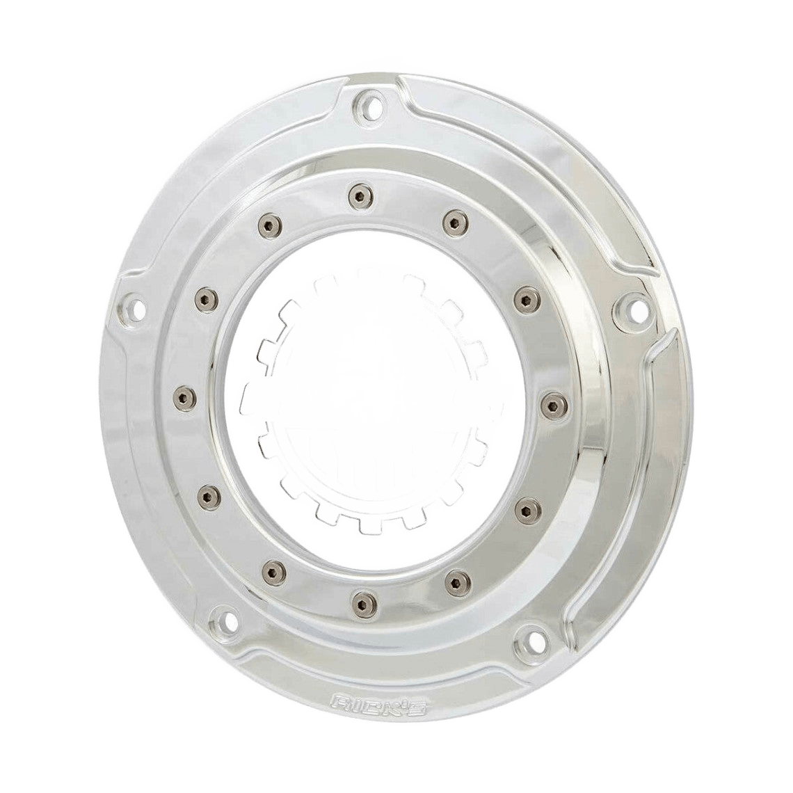 Rick's Derby Cover "Bullauge" Polished With Logo - Softail 19 - up - Henne Company