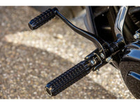 Rick's Footpegs "AK4.7" Black - Softail 18 - up / Sportster S - Henne Company