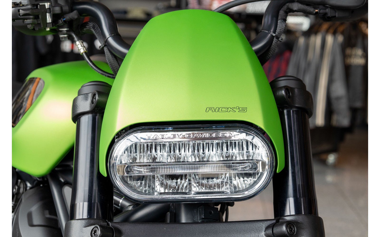Rick's Fork Tubes Top Covers "Smooth" - Sportster S 21 - up - Henne Company