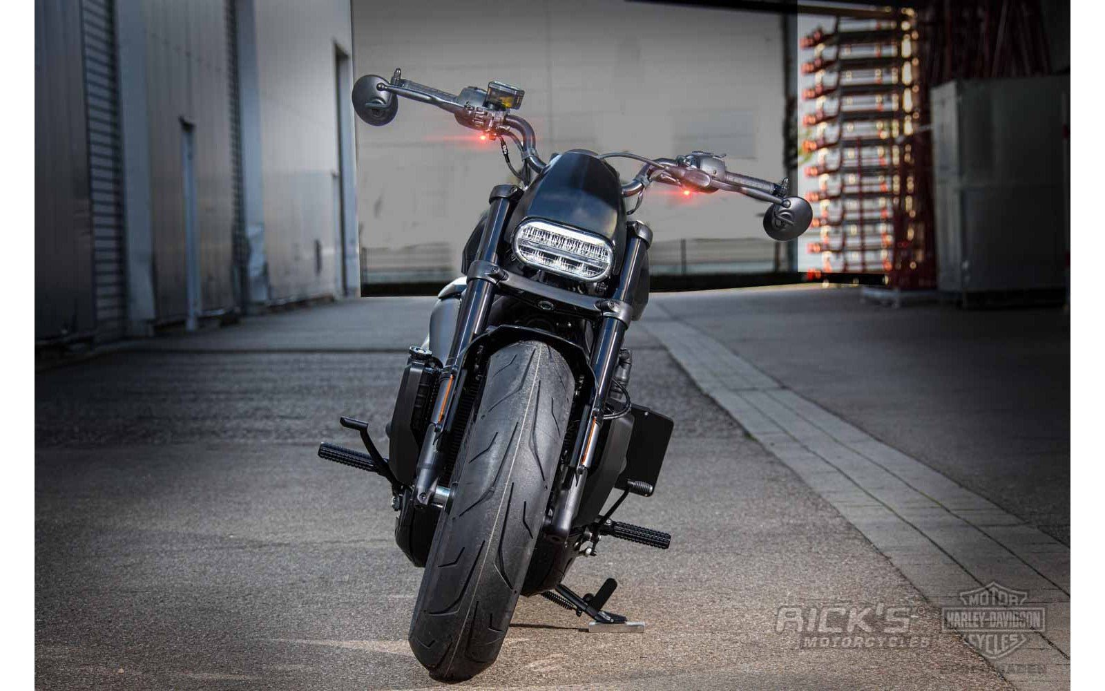 Rick's Front Indicator Holder Set (with Atto) - Sportster S / Nightster - Henne Company