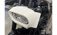 Rick's Headlight Mask "FAT" Gloss Black - Sportster S 21 - up - Henne Company