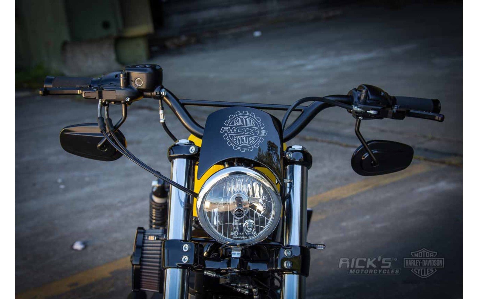 Rick's Headlight Mask - Sportster 48 - Henne Company