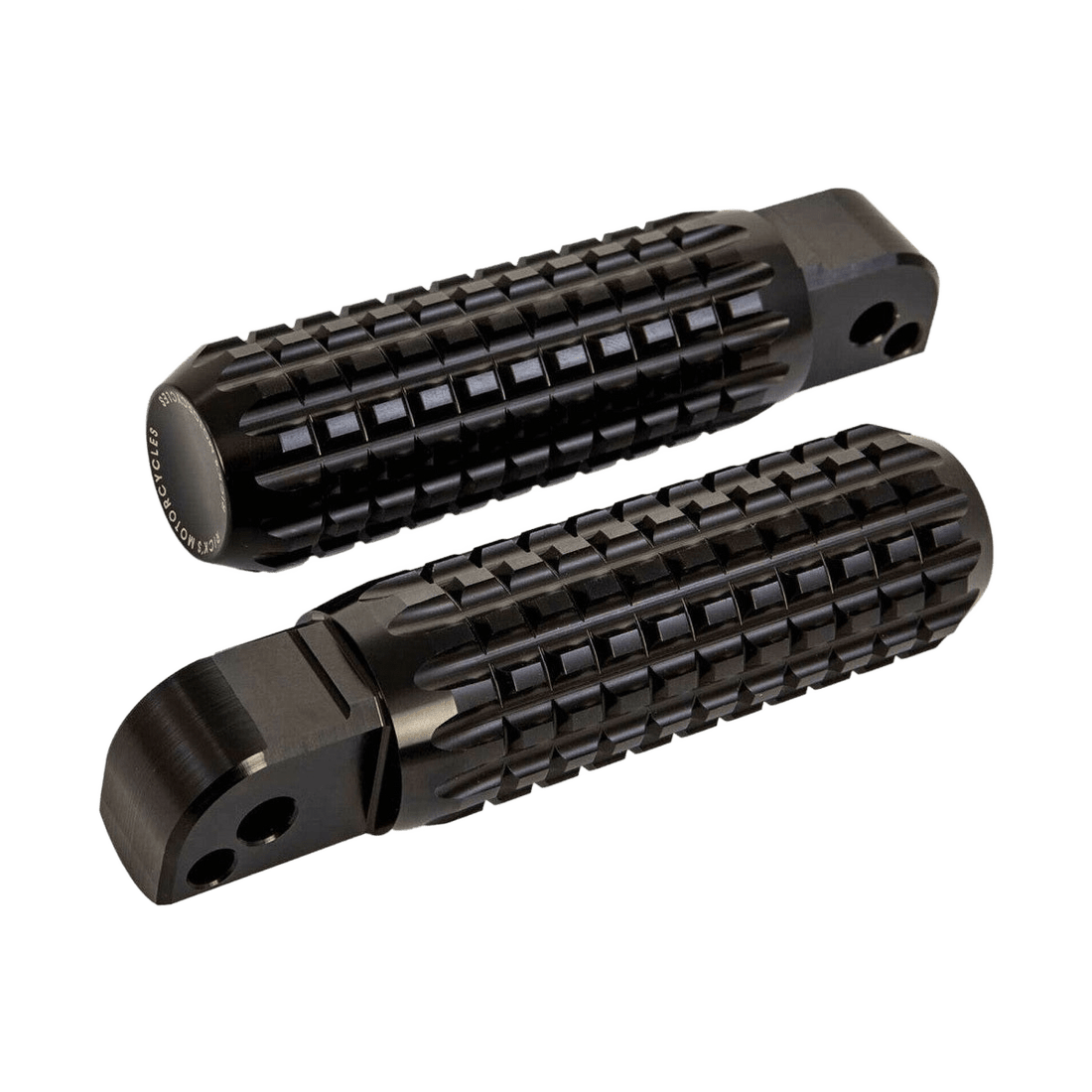 Rick's Passenger Pegs "AK4.7" Black - Softail 18 - up - Henne Company