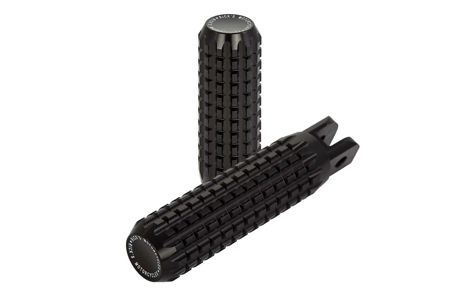 Rick's Passenger Pegs "AK4.7" Black - Softail 18 - up - Henne Company
