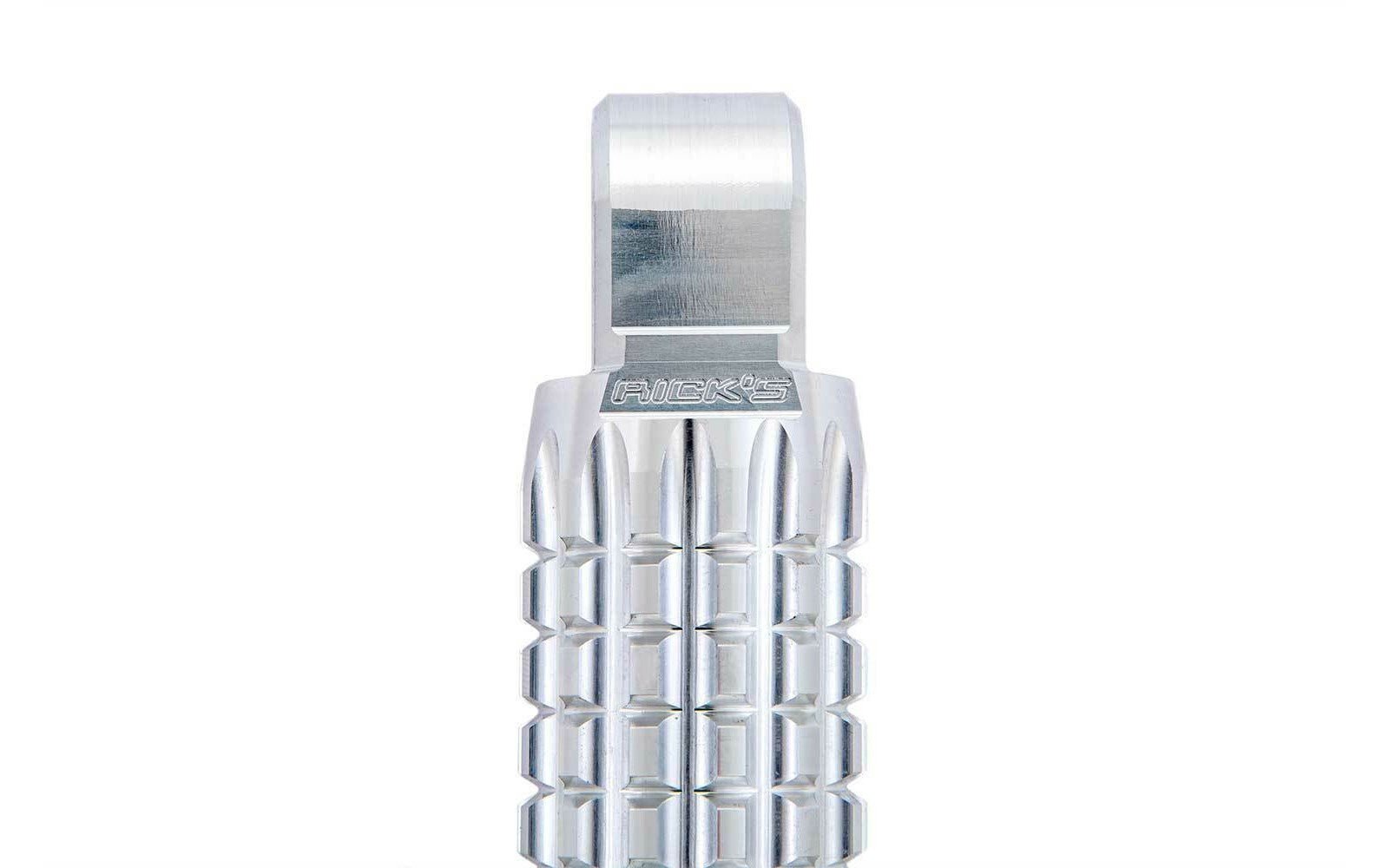 Rick's Passenger Pegs "AK4.7" Polished - Softail 18 - up - Henne Company
