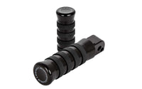 Rick's Passenger Pegs "O - Ring" Black - Softail 18 - up - Henne Company