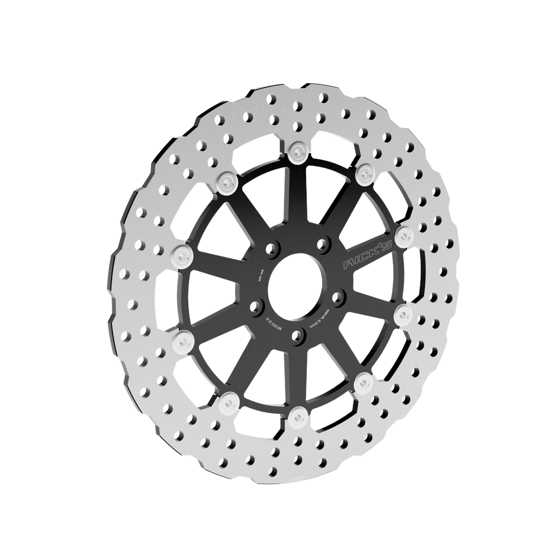 Rick's Rear 11.8"/300mm/7mm "Steve" Brake Rotor - Touring 08 - up - Henne Company
