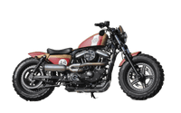 Rick's Rear Fender "Bobber GRP" Long - Sportster 10 - up - Henne Company