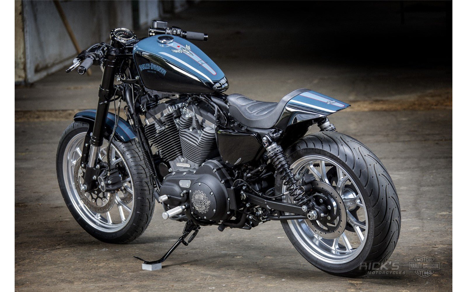 Rick's Rear Fender "Raceline" - Sportster XL 10 - up - Henne Company