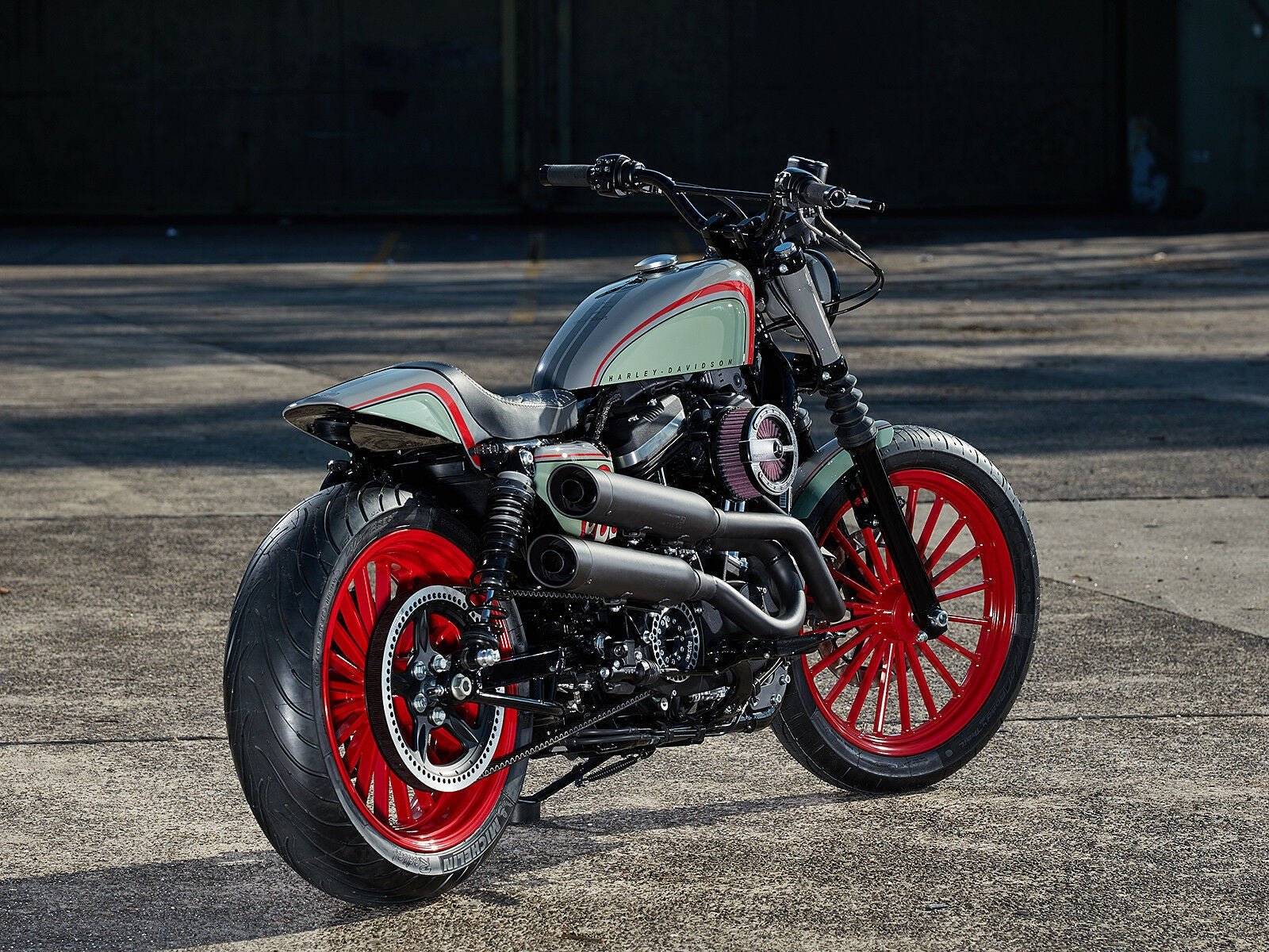 Rick's Rear Fender "Raceline" - Sportster XL 10 - up - Henne Company