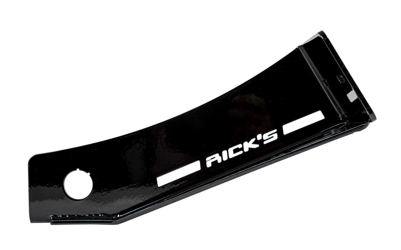 Rick's Side License Bracket Long / Gloss Black - Dyna 06 - 17 - Henne Company