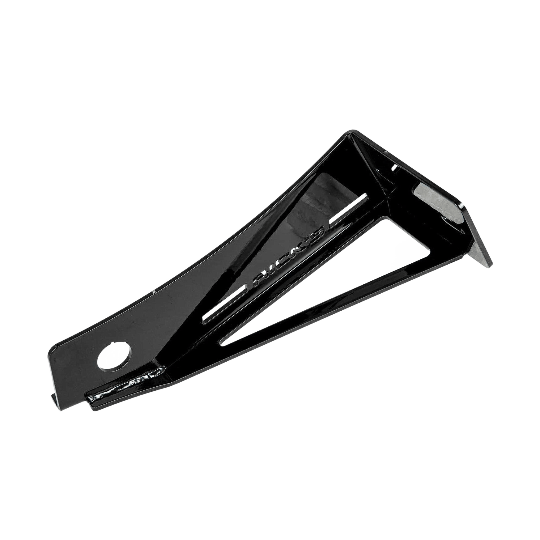 Rick's Side License Bracket Long / Gloss Black - Dyna 06 - 17 - Henne Company