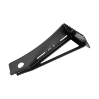 Rick's Side License Bracket Long / Matte Black - Dyna 06 - 17 - Henne Company