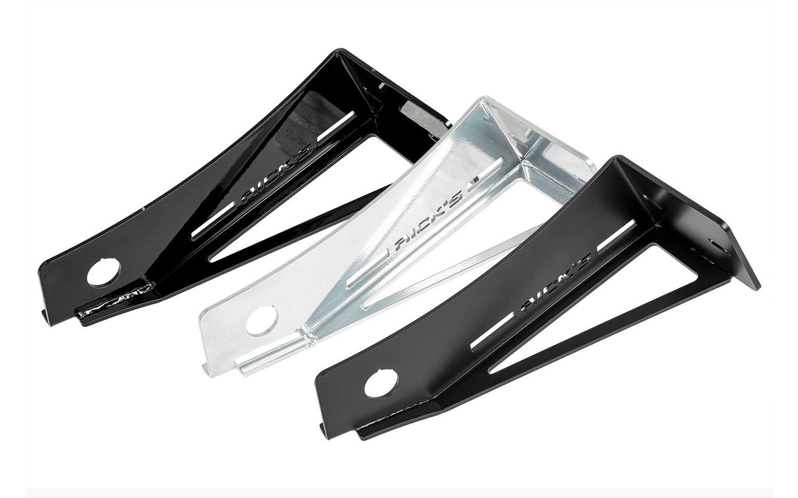 Rick's Side License Bracket Long / Matte Black - Dyna 06 - 17 - Henne Company