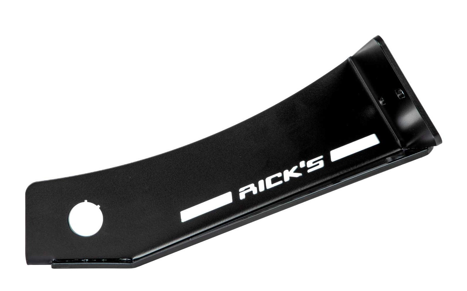 Rick's Side License Bracket Long / Matte Black - Dyna 06 - 17 - Henne Company