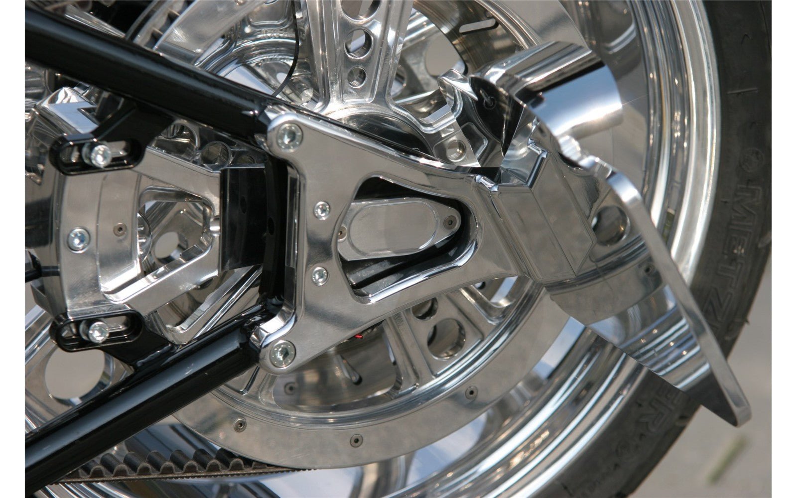 Rick's Side License Plate Bracket (for Rick's Swingarm) - Softail 00 - 17 - Henne Company