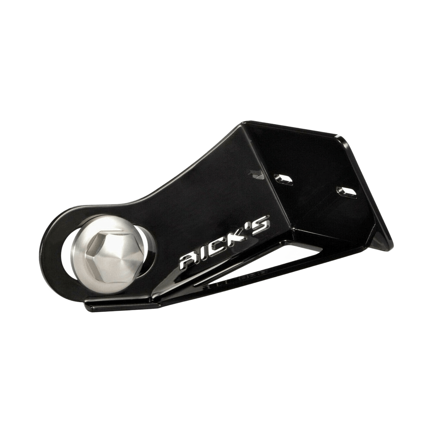 Rick's Side License Plate Bracket / Gloss Black - Softail 18 - up - Henne Company