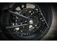 Rick's Side License Plate Bracket / Gloss Black - Softail 18 - up - Henne Company