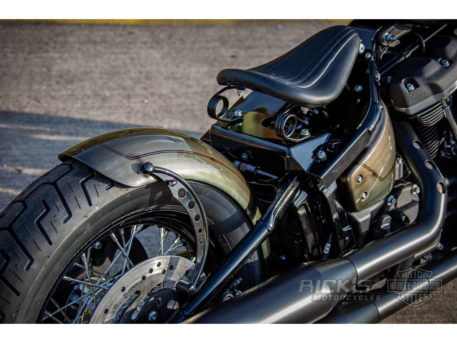 Rick's Solo Seat "Bobber" Conversion Bracket - Softail 18 - up - Henne Company