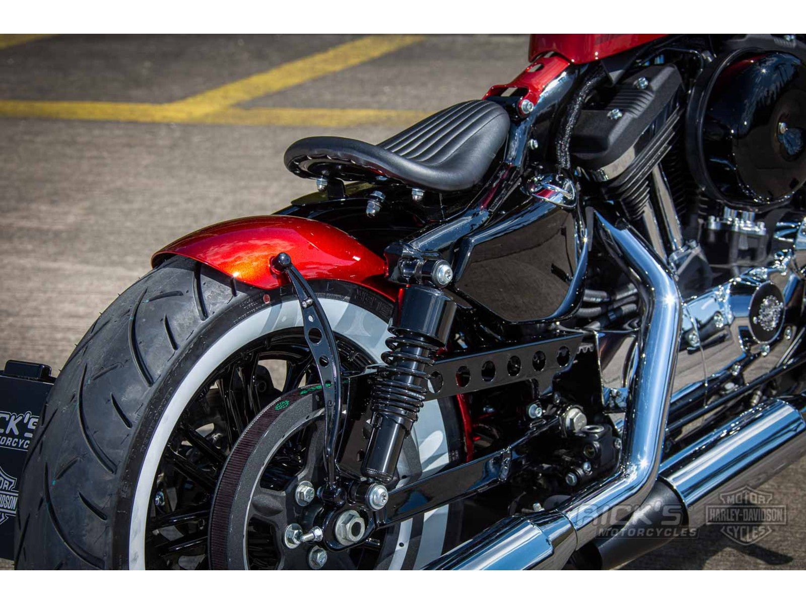 Rick's Solo Seat "Bobber" Conversion Bracket - Sportster 10 - up - Henne Company