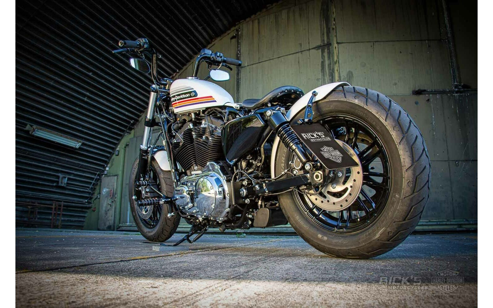 Rick's Steel Rear Fender "Bobber" - Sportster 10 - up - Henne Company