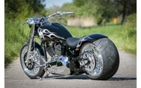 Rick's Steel Rear Rear Fender 300 Tire - Softail 08 - 17 - Henne Company