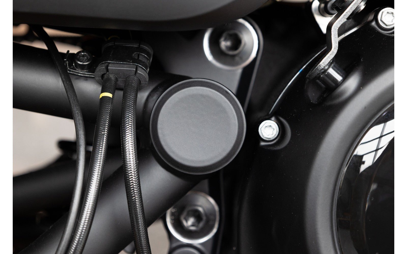 Rick's Swingarm Axle Cover Set - Sportster S 21 - up - Henne Company