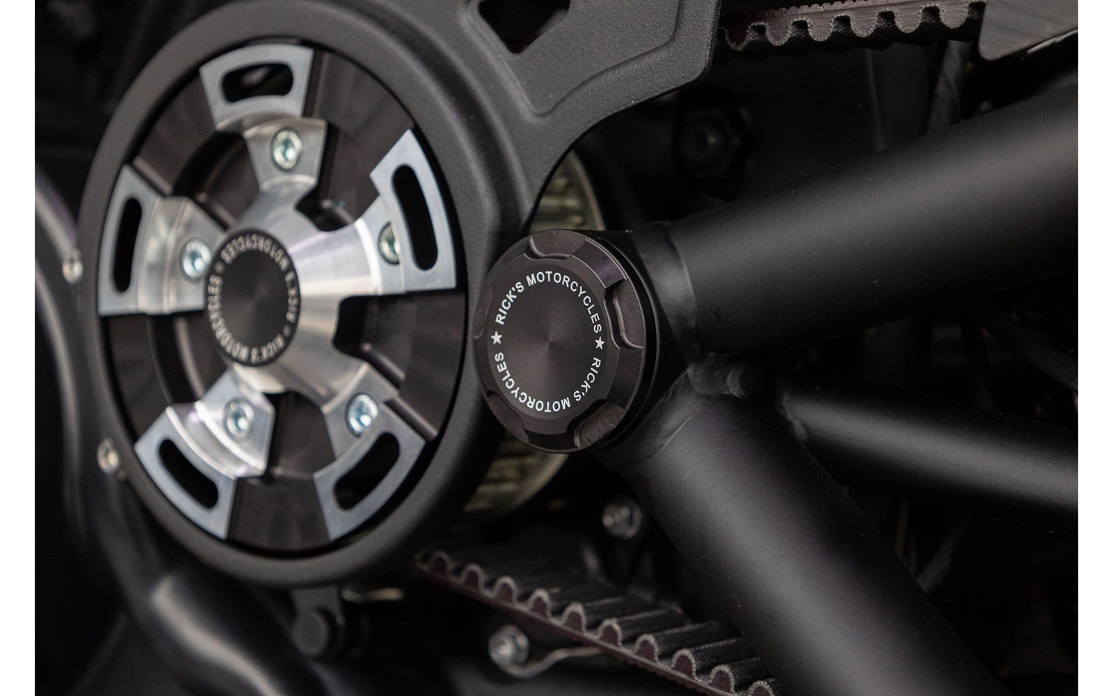 Rick's Swingarm Axle Covers "Premium" - Sportster S 21 - up - Henne Company