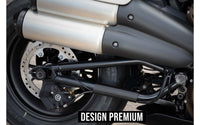 Rick's Swingarm Cable Protection Matte Black - Sportster S 21 - up - Henne Company