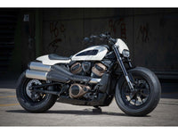 Rick's Swingarm Cable Protection Matte Black - Sportster S 21 - up - Henne Company