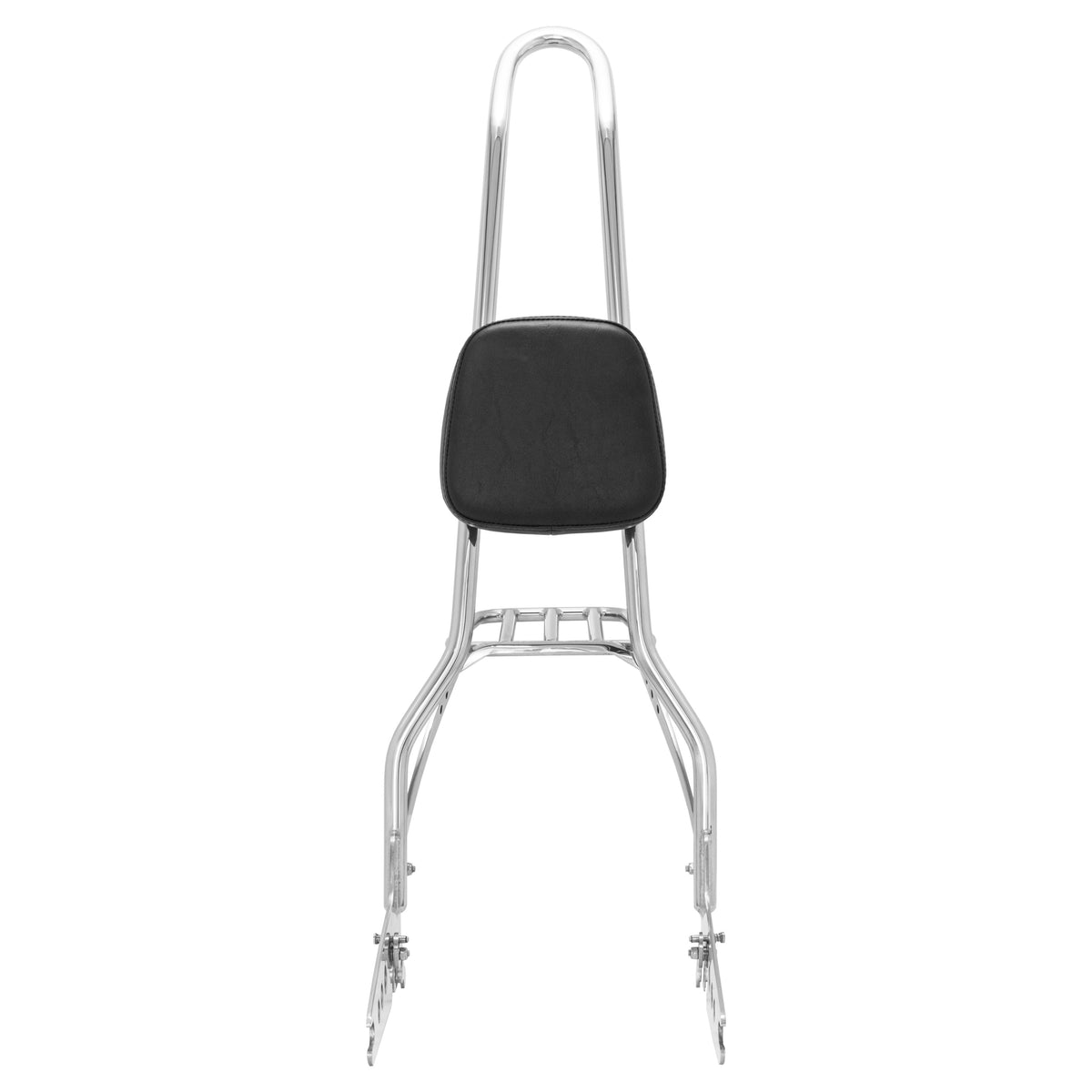 Wings Custom Sissy Bar King 30" Detachable with Luggage Rack - Softail Deluxe 05-20 - Polished Stainless Steel