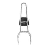 Wings Custom Sissy Bar King 30" Detachable with Luggage Rack - Low Rider S 18-26 - Polished Stainless Steel