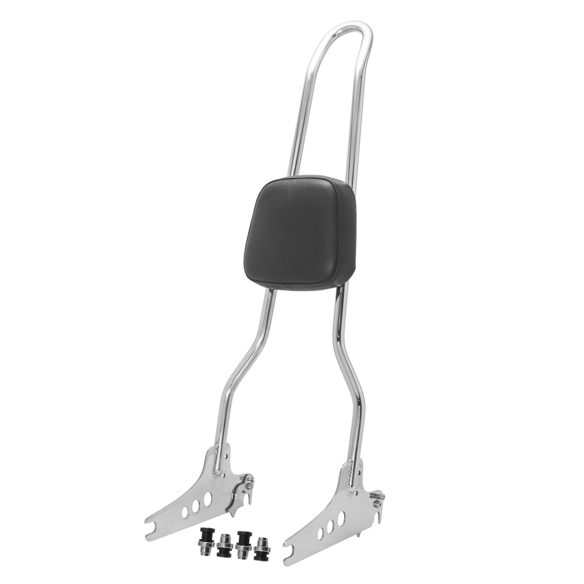 Wings Custom Sissy Bar King 30" Detachable - Sport Glide 18-21 - Polished Stainless Steel