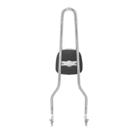 Wings Custom Sissy Bar King 30" Detachable - Softail Deluxe 05-20 - Polished Stainless Steel