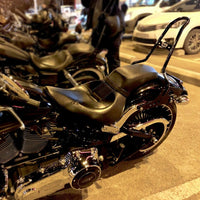 Wings Custom Sissy Bar King 20" Detachable - Breakout 13-26 - Gloss Black / Matte Black