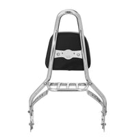 Wings Custom Sissy Bar King 20" Detachable with Luggage Rack - Softail Custom 07-10 - Polished Stainless Steel
