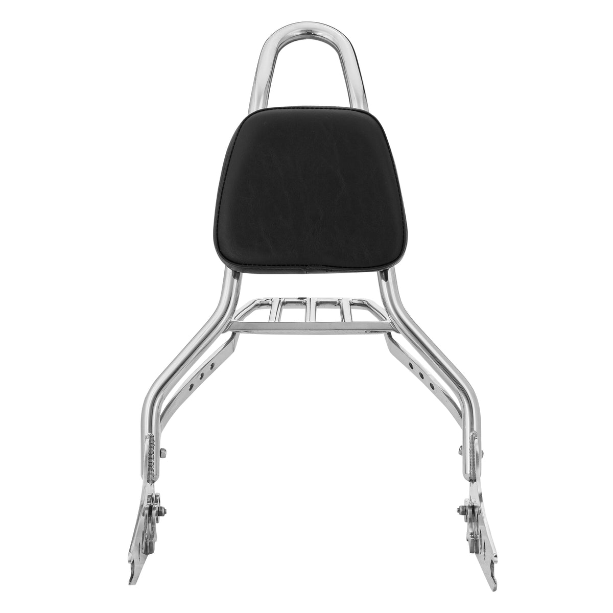 Wings Custom Sissy Bar King 20" Detachable with Luggage Rack - Softail Slim 12-21 - Polished Stainless Steel