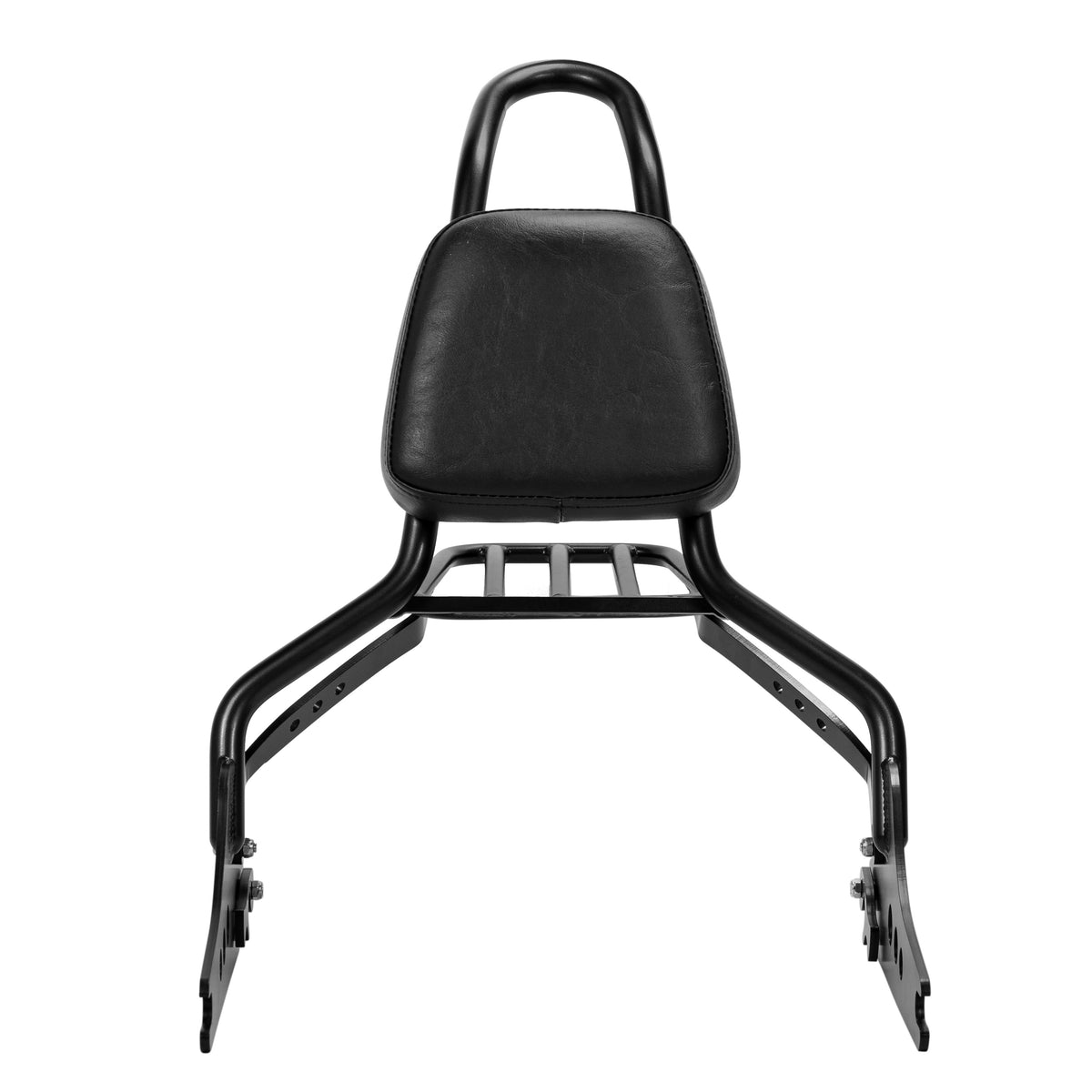 Wings Custom Sissy Bar King 20" Detachable with Luggage Rack - Softail Deluxe 05-20 - Gloss Black / Matte Black