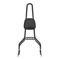 Wings Custom Sissy Bar King 30" Detachable with Luggage Rack - Heritage 02-25 - Gloss Black / Matte Black