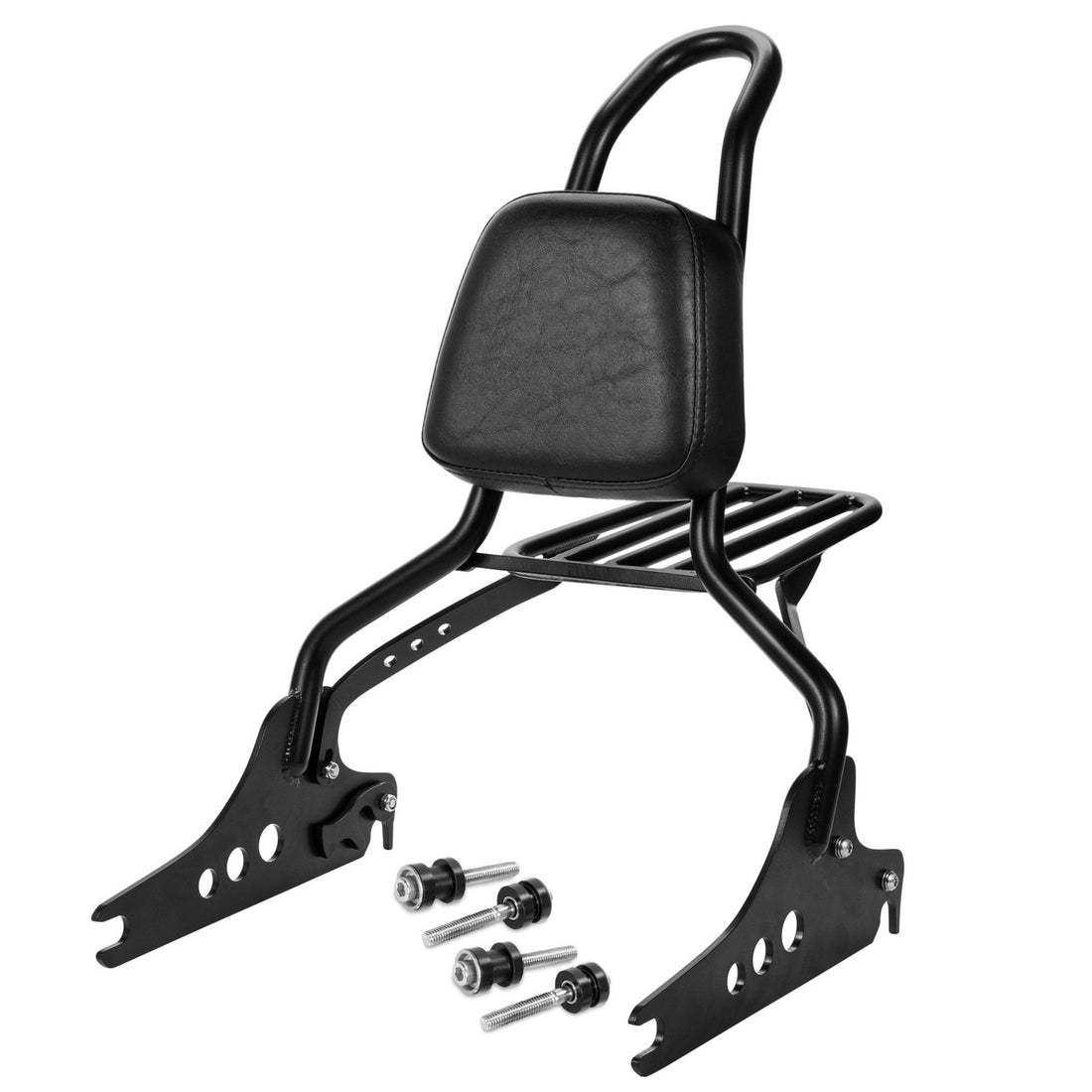 Wings Custom Sissy Bar King 20" Detachable with Luggage Rack - Blackline 11-13 - Gloss Black / Matte Black
