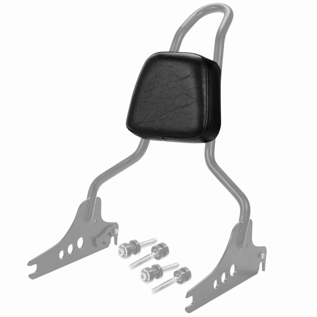 Wings Custom Sissy Bar King 20" Detachable - Breakout 13-26 - Gloss Black / Matte Black