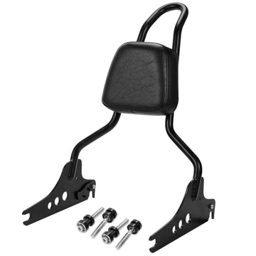 Wings Custom Sissy Bar King 20" Detachable - Breakout 13-26 - Gloss Black / Matte Black